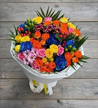 Букет цветов из:  Розы и Хризантемы в Лихославле