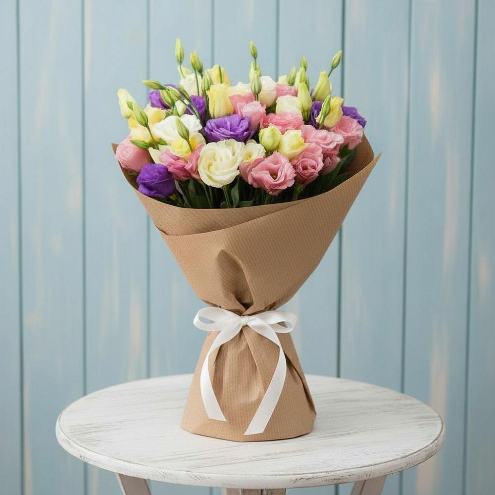 Букет цветов из: Лизиантусы в Лихославле