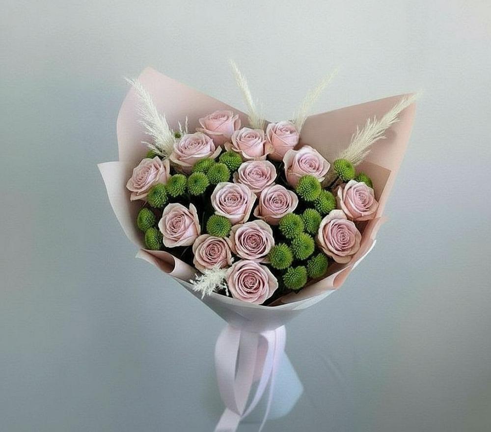 Букет цветов из: Розы и Хризантемы в Лихославле