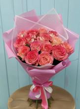 Букет 15 Розовых роз Равель в Лихославле