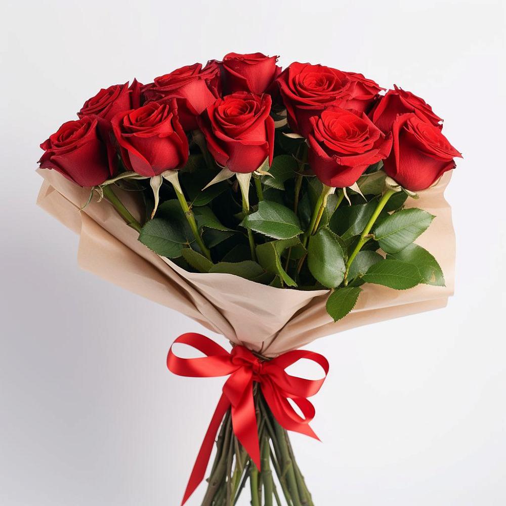 Букет 11 Красных роз Эдлесс Лав в Лихославле