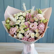 Букет цветов из:  Альстромерии и Розы в Лихославле